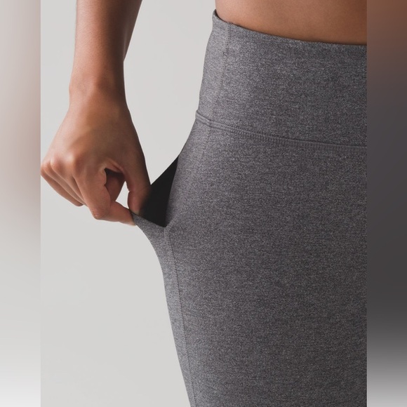 Lululemon Pace Rival Crop Heathered Black/Heathered Slate - Picture 3 of 16